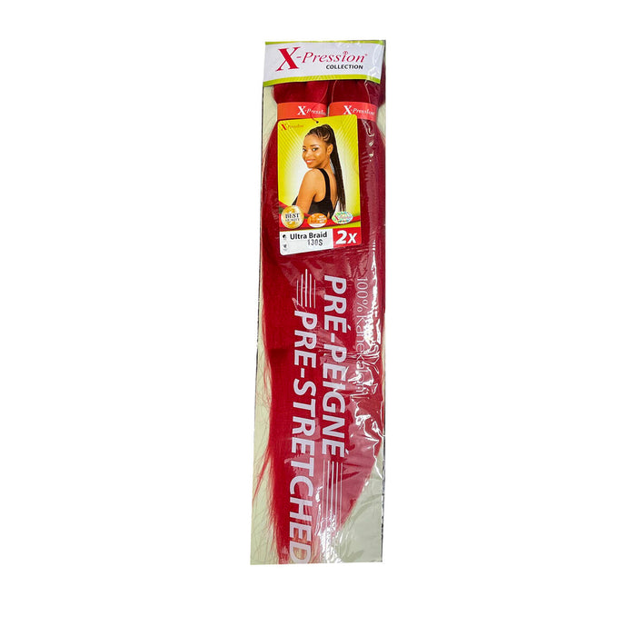 Hair extensions X-Pression Pre Peigne Red 2 Units