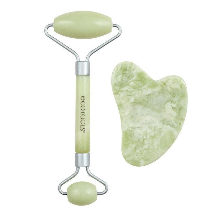 Anti-Ageing Treatment for Face and Neck Ecotools Jade Jade Set 2 Pieces