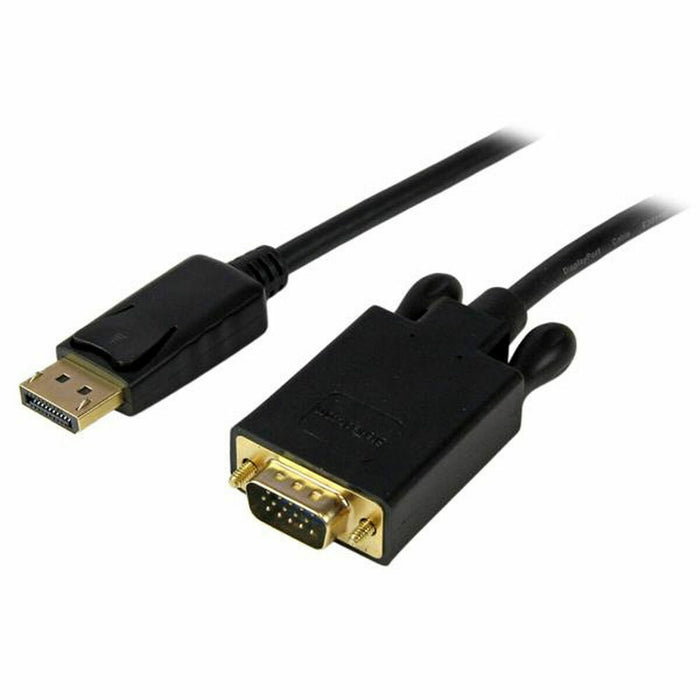 Adaptador DisplayPort a VGA Startech DP2VGAMM6B Negro 1,8 m