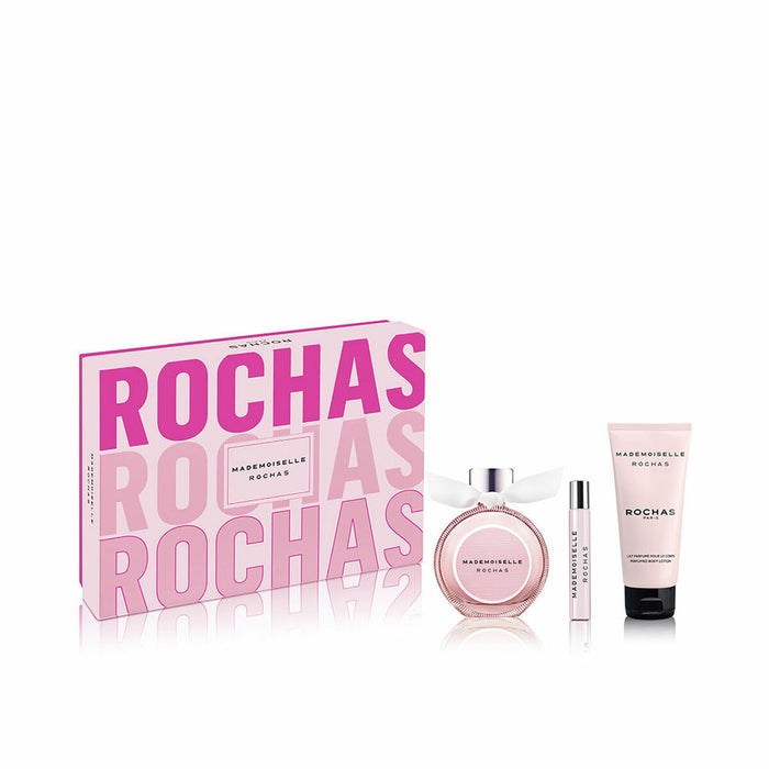 Set de Perfume Mujer Rochas MADEMOISELLE ROCHAS EDP 3 Piezas