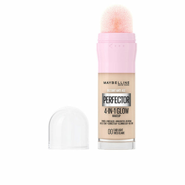 Base de Maquillaje Fluida Maybelline Instant Anti-Age Perfector Glow Nº 00 Fair light 20 ml