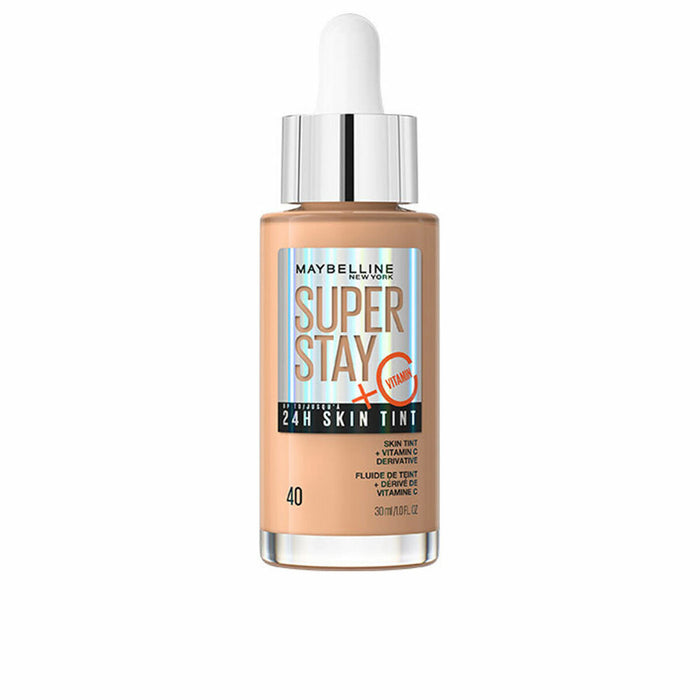 Base de Maquillaje Fluida Maybelline Super Stay Skin Tint Vitamina C Nº 40 30 ml