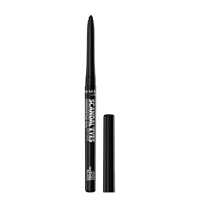 Lápiz de Ojos Rimmel London Scandaleyes Automatic Automático Negro 0,35 g