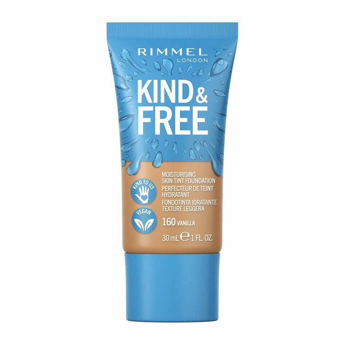 Base de Maquillaje Cremosa Rimmel London Kind & Free 160-vanilla (30 ml)