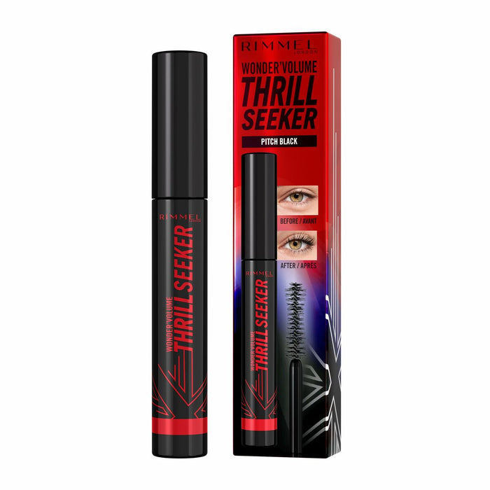 Máscara de Pestañas Rimmel London Volume Thrill Seeker Nº 004 Pitch Black 8 ml