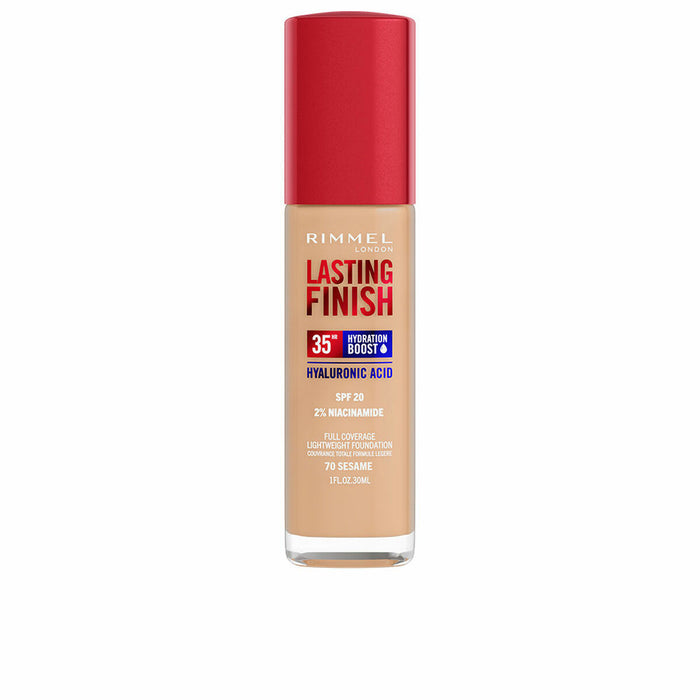 Crème Make-up Base Rimmel London Lasting Finish Nº 070 Sesame Spf 20 30 ml