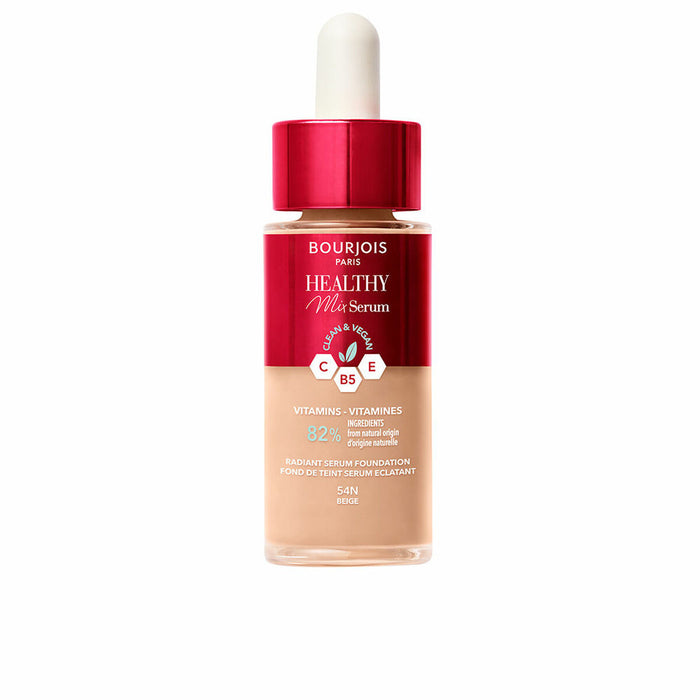 Base de Maquillaje Fluida Bourjois Healthy Mix Sérum Nº 54N Beige 30 ml