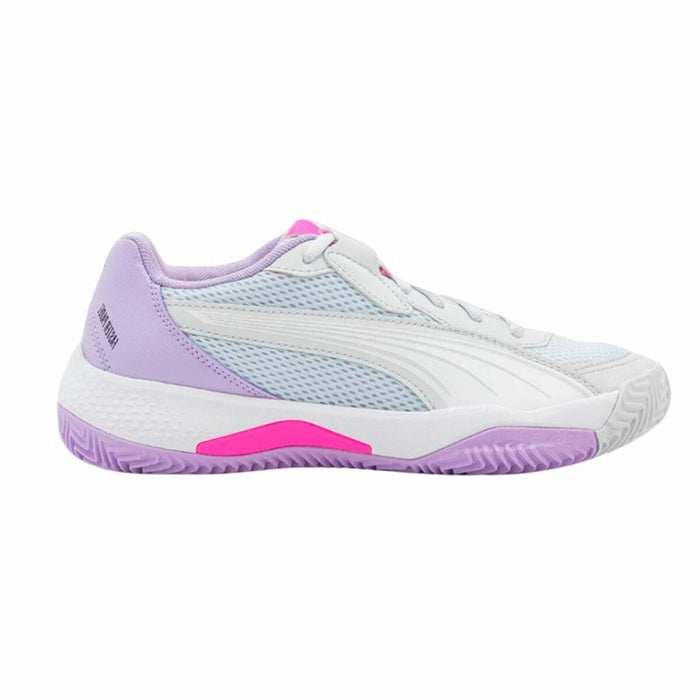 Zapatillas de Padel para Adultos Puma NOVA Court Blanco Lila