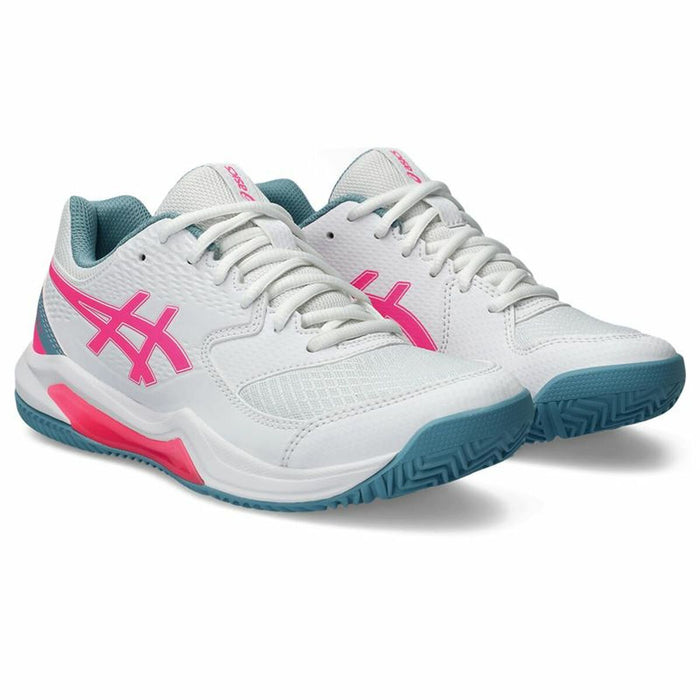 Chaussures de Padel pour Adultes Asics  Gel-Dedicate 8 Femme Blanc