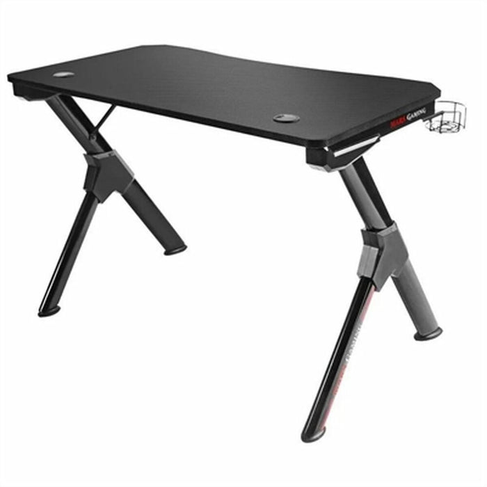 Mesa de Escritorio Mars Gaming MGDXLW Blanco Negro Acero 160 x 60 cm (160 x 60 cm)