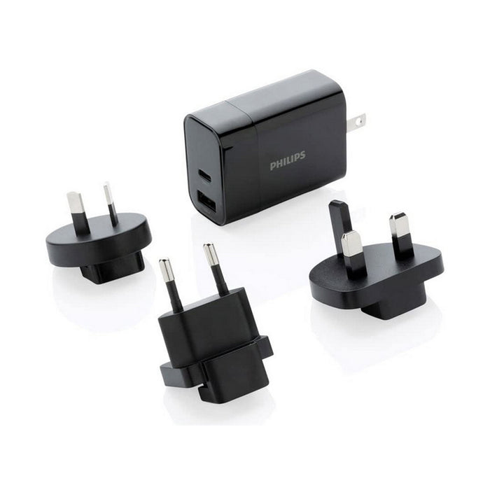 Adaptador de Enchufe Universal de Viaje Philips Negro 30 W