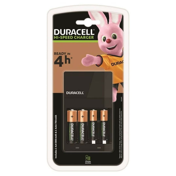 Charger + Rechargeable Batteries DURACELL (1 Unit)