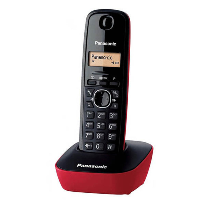 Teléfono Inalámbrico Panasonic KX-TG1611 Rojo/Negro