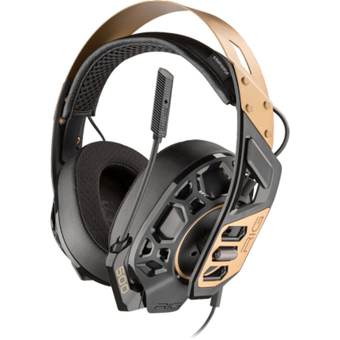 Casques avec Micro Gaming Poly Doré