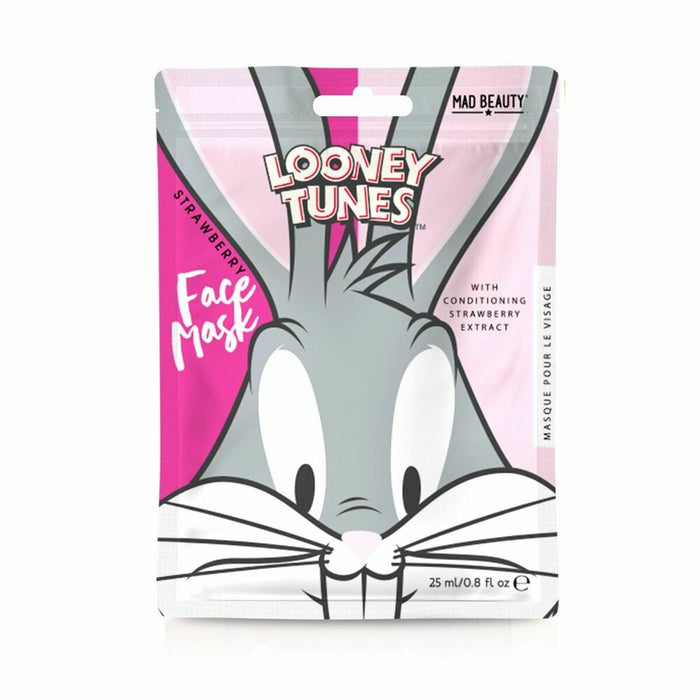 Mascarilla Facial Mad Beauty Looney Tunes Bugs Bunny Fresa (25 ml)