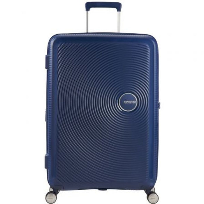 Medium suitcase American Tourister SoundBox Spinner Blue 81 L 67 x 46,5 x 29 cm