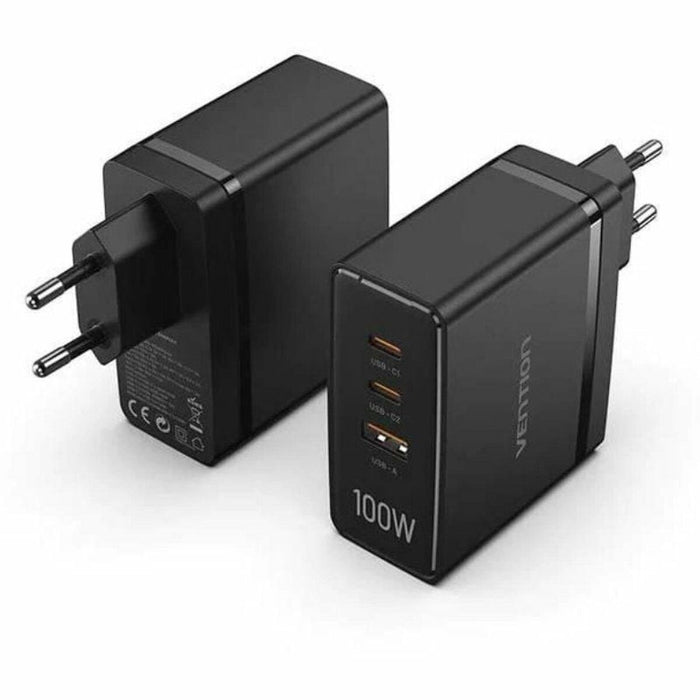 Chargeur mural Vention FEGB0-EU Noir 100 W (1 Unité)