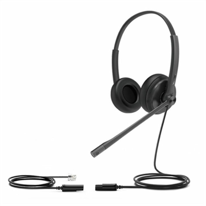 Auriculares con Micrófono Yealink YHS34 Dual Negro