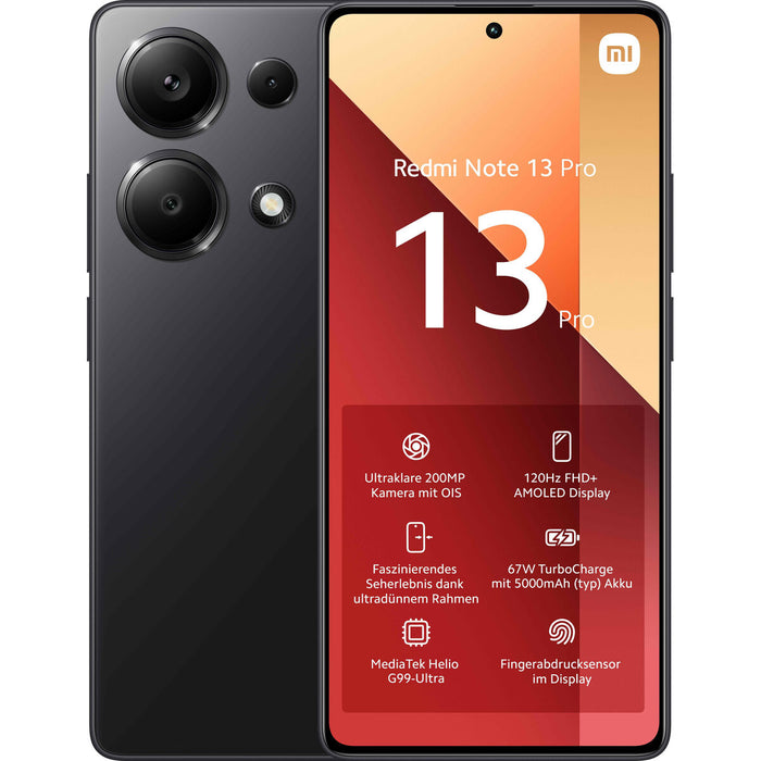 Smartphone Xiaomi Redmi Note 13 PRO 6,67" 8 GB RAM 256 GB Negro