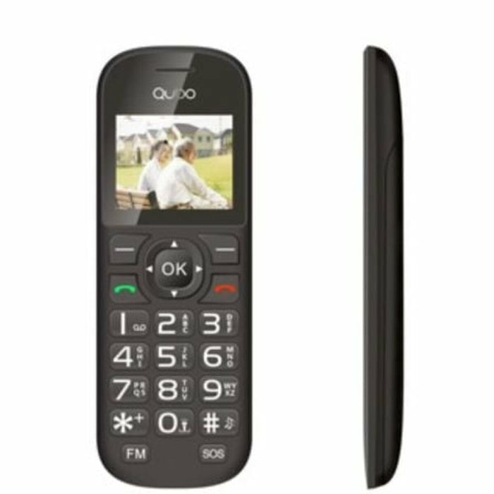 Téléphone portable pour personnes âgées Qubo D-1803BK Noir