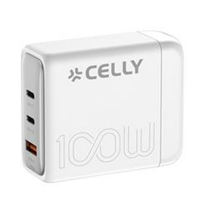 Cargador de Pared Celly PS3GAN100WWH Blanco 100 W