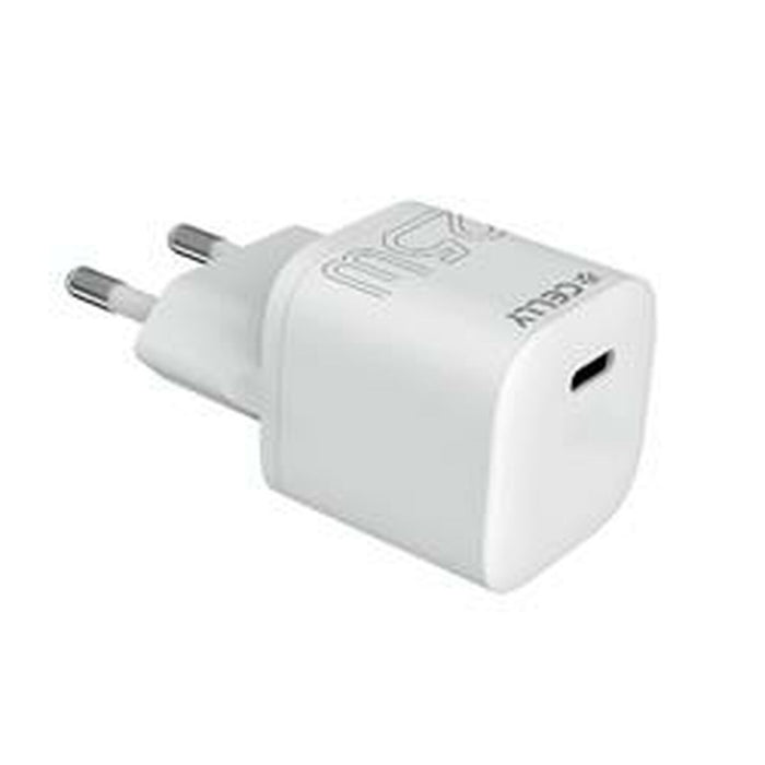 Cargador de Pared Celly UCTC1USBC25WWH 25 W Blanco