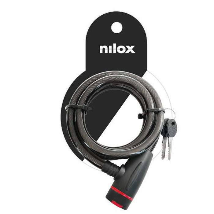 Verrouillage des clés Nilox NXPLCABLELOCK Noir