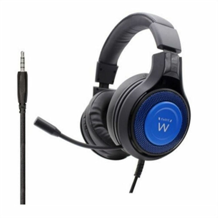 Auriculares con Micrófono Gaming Ewent PL3322 Negro/Azul