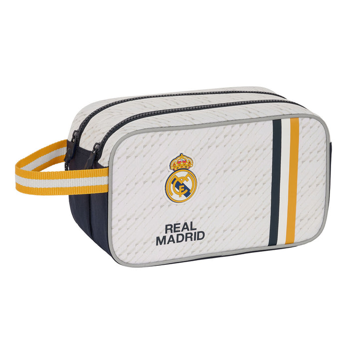 School Toilet Bag Real Madrid C.F. White Sporting 26 x 15 x 12.5 cm