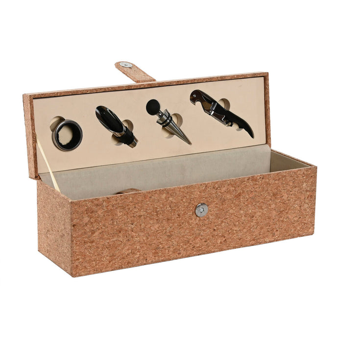 Set d'Accessoires pour Vin Home ESPRIT Naturel Liège 36 x 11 x 12 cm