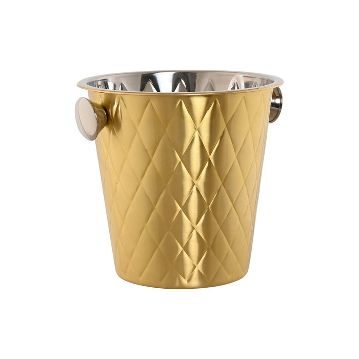 Champagne Cooler Home ESPRIT Golden Stainless steel 24 x 24 x 22 cm