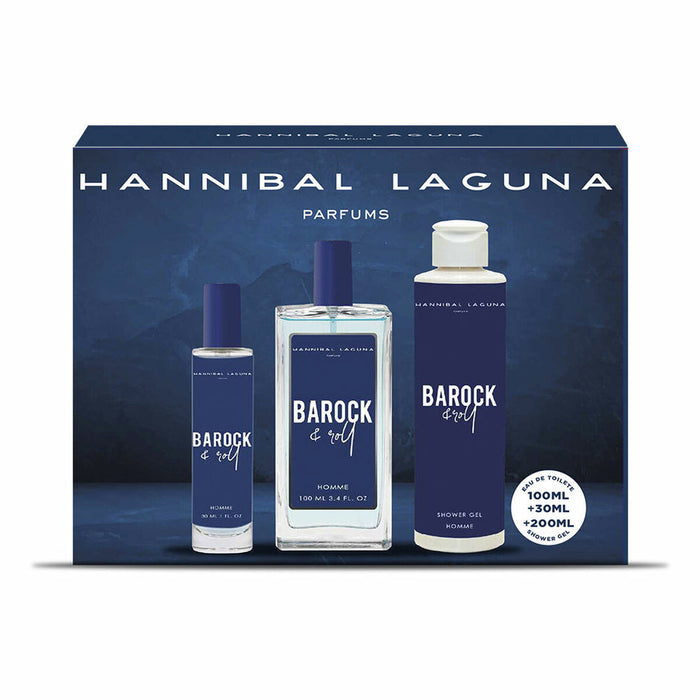 Set de Perfume Hombre Hannibal Laguna Barock & Roll 3 Piezas