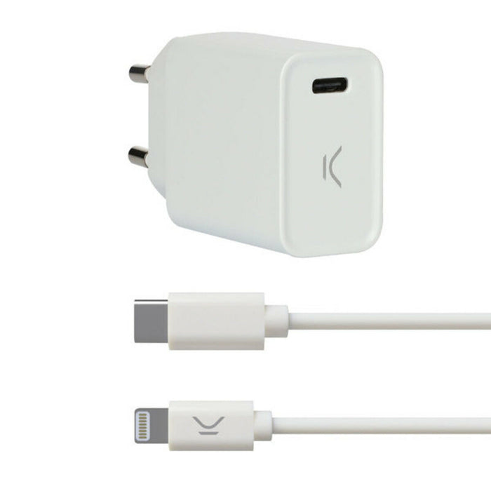 Chargeur USB Iphone KSIX Apple-compatible Blanc