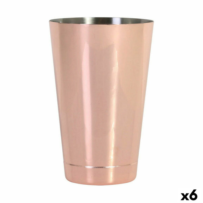 Mixing container Inde Stainless steel Light Copper Cocktail 50 cl (6 Units)