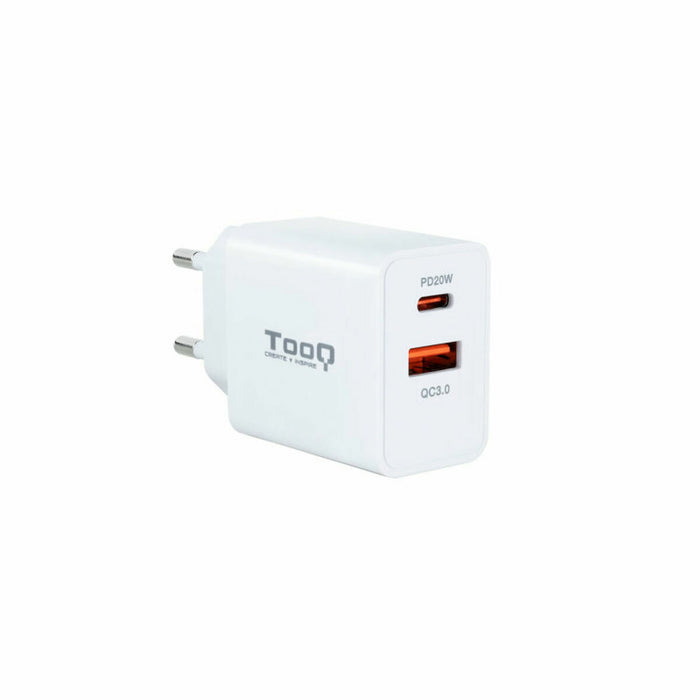 Cargador de Pared TooQ TQWC-2SC04WT Blanco 20 W