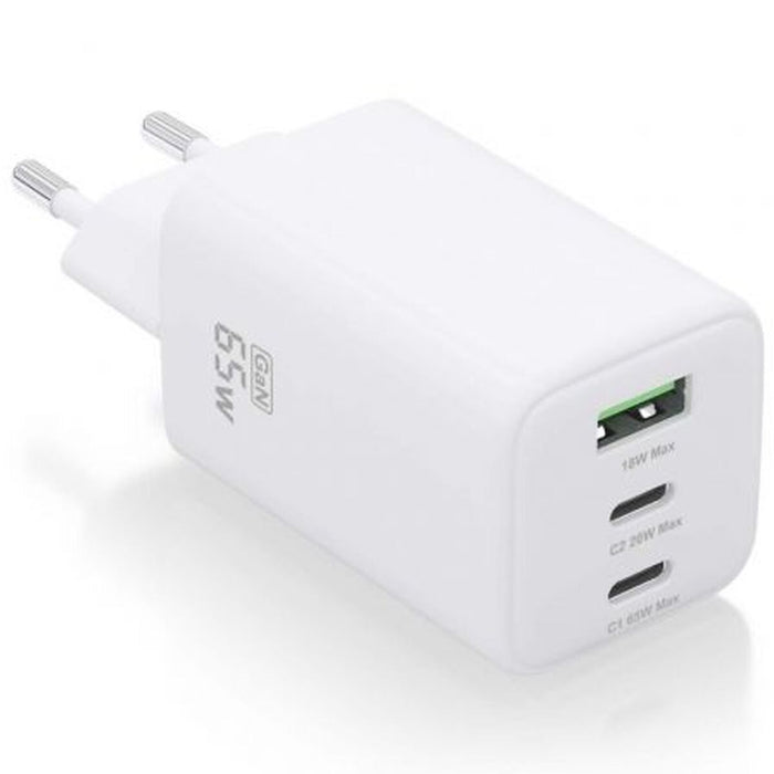 Wall Charger Aisens ASCH-65W3P041-W White 65 W