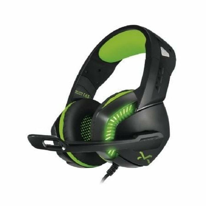 Casques avec Micro Gaming Droxio LEYON Noir Vert