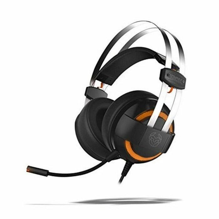 Casques avec Micro Gaming Krom NXKROMKDE Noir/Orange Noir