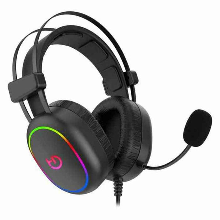 Auricular con Micrófono Gaming Hiditec GHE010003 ARGB Negro