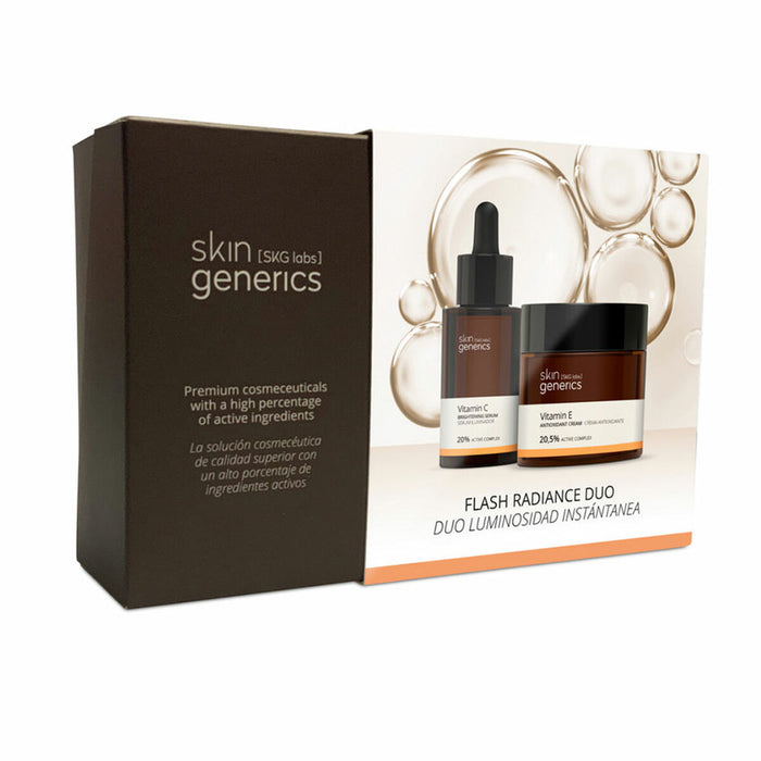 Unisex Cosmetic Set Skin Generics Flash Radiance Duo 2 Pieces