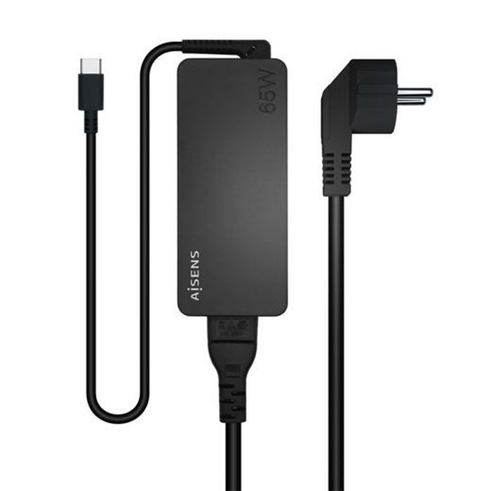 Chargeur mural Aisens ASCH-1PD65D-BK 65 W Noir (1 Unité)