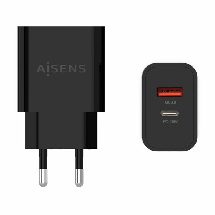 Cargador de Pared Aisens A110-0682 Negro 20 W