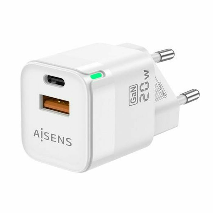 Chargeur mural Aisens ASCH-20W2P002-W Blanc 20 W (1 Unité)