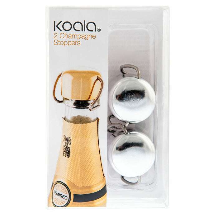 Ensemble de fiches Koala Argenté Cava Plastique (2 uds)