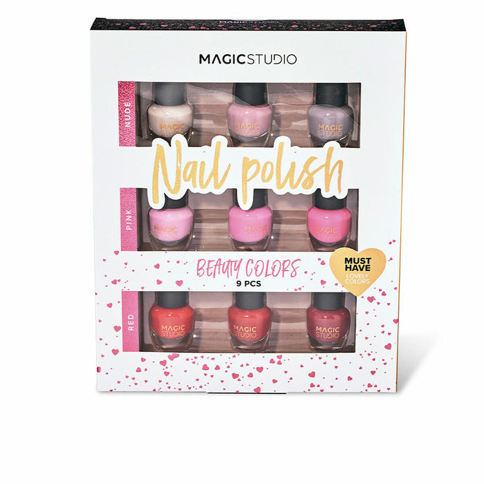 Set de Maquillage Magic Studio Beauty Colors Nail Polish vernis à ongles 9 Pièces