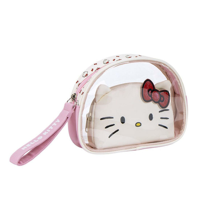 Neceser de Viaje Hello Kitty Rosa 100 % Poliuretano