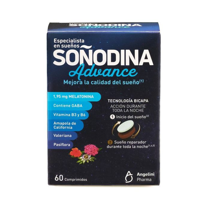 Supplément pour Insomnie Natura Essenziale Soñodina Advance Mélatonine 60 Unités