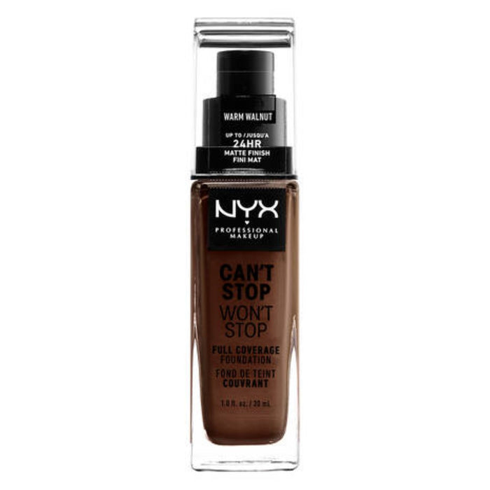 Base de Maquillaje Cremosa NYX Can't Stop Won't Stop warm walnut (30 ml)