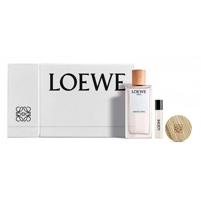 Set de Perfume Unisex Loewe Agua De Loewe Mar De Coral 3 Piezas