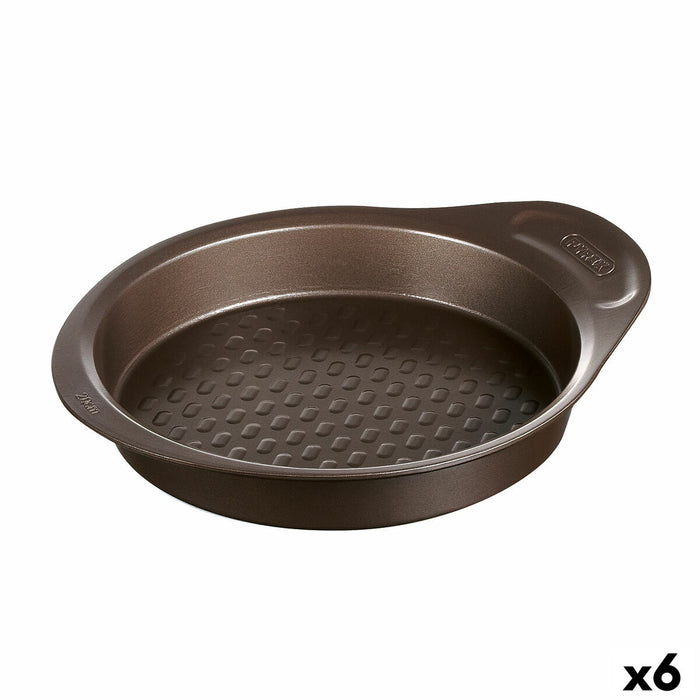 Moule à gâteaux Pyrex Asimetria Noir Métal Rond Ø 26 cm 6 Unités